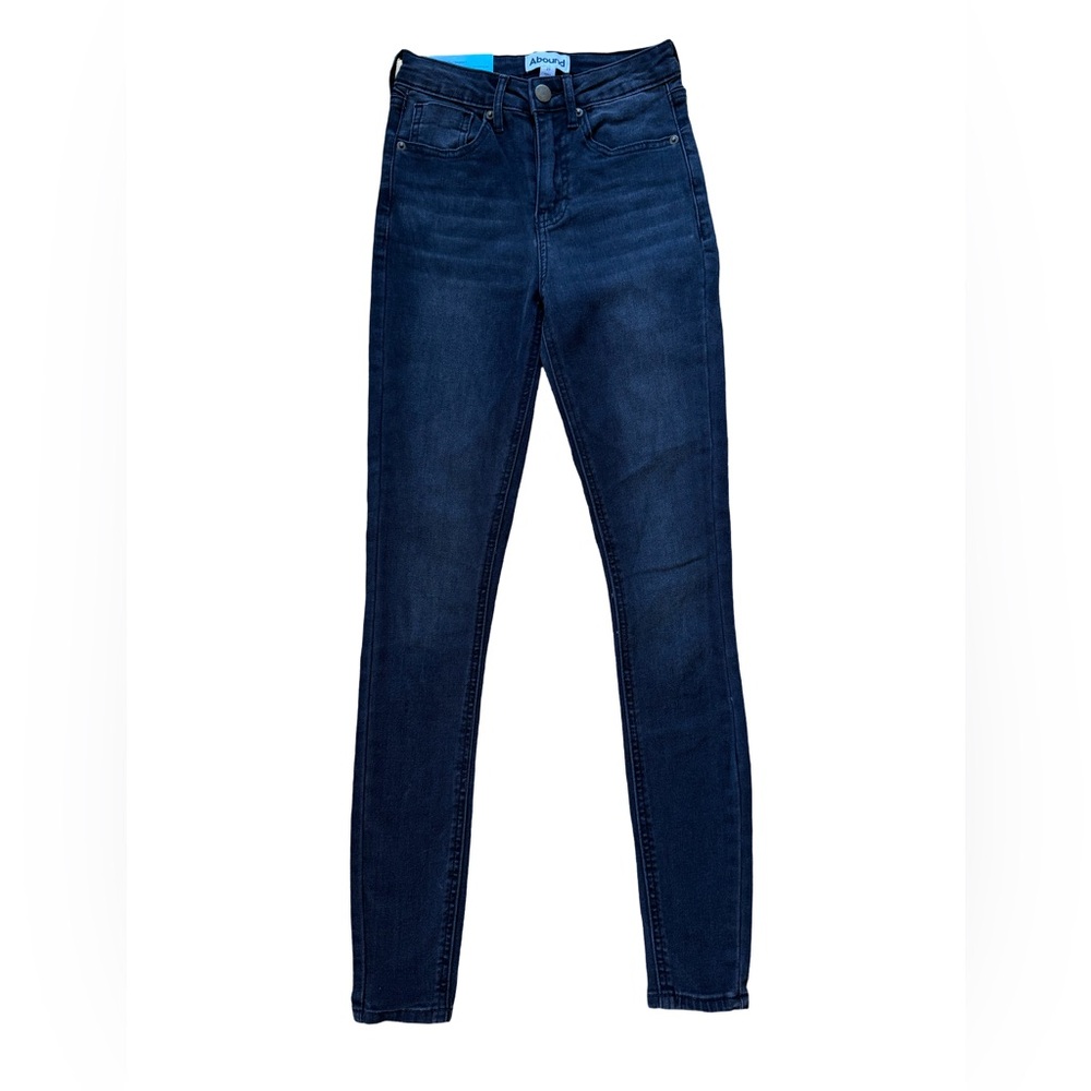 NWT ABOUND Sustainable High Rise Skinny Jeans Black SZ 23